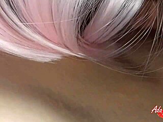 hot teen with big tits sucks until cum covers her face