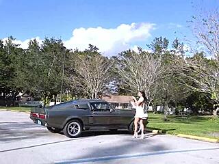 Met latina babe from parking lot, got emotional fucking in my mustang 67