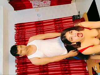 Young Asian wife bends over for her first anal fuck with toys, getting hardcore treatment from her amateur husband.