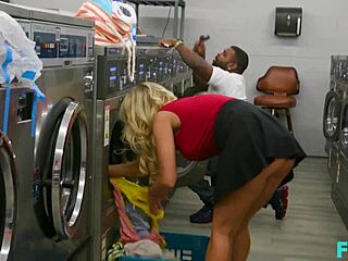 just chillin’ at the laundromat, milf katie morgan handles multiple loads like a pro