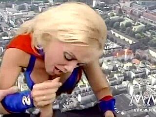 Classic Porn - Kelly Trump Is Super Woman In Cum In Mouth Cosplay