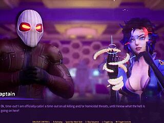 hot robot slut intensely sucks big cock in space subverse episode 1