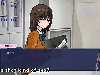 shadows in the clubroom have sex with each other in this anime game trial