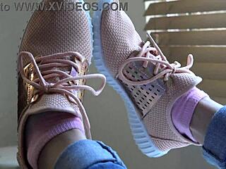 Kristy's new sneakers fetish gets me every time, so wild!