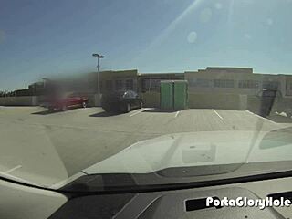 i'm a latina gloryhole slut swallowing strangers' cum outdoors