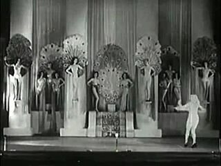 vintage showgirls in antique striptease with clothes ripped