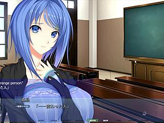 In Akumeru Family, Mahiru Gets Stuck in the Wall, Revealing Her Big Ass and Tits for Masturbation.