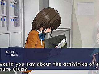 shadows in the clubroom have sex with each other in this anime game trial