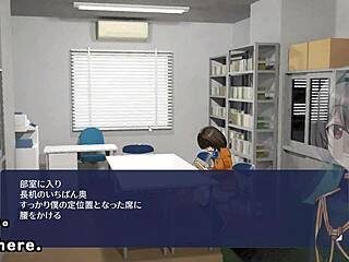 shadows in the clubroom have sex with each other in this anime game trial