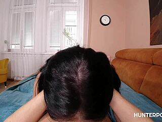 Delicious Russian brunette gets seduced and pounded in a steamy POV encounter