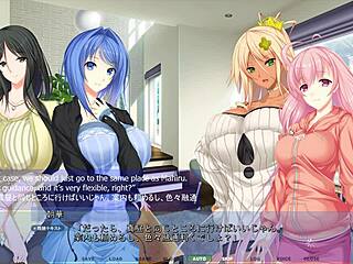 In Akumeru Family, Mahiru Gets Stuck in the Wall, Revealing Her Big Ass and Tits for Masturbation.