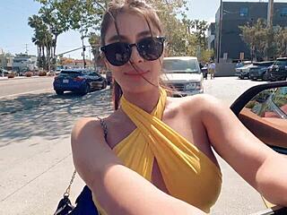 Tru Kait Big Booty Fucked in Lambo. Does She Squirt Monster Cock?