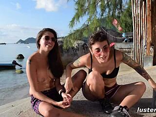 Bren Submits To Lesbian Muff Diving And Kissing In Homemade Scene