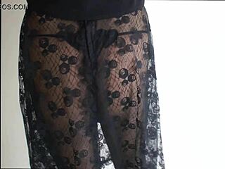 Sexy Look in Sheer Pantyhose Teases with Every Move