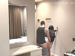 Hidden cam caught my girlfriend banging the baywatch stud