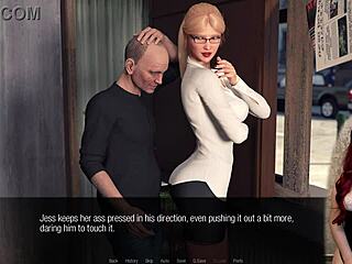 Nasty old dude touches jessica oneil!