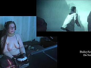 Watch naked brunette play Alan Wake part 10