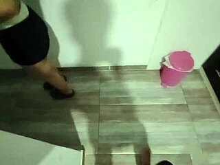 Maid Waits In Kitchen For Her Master