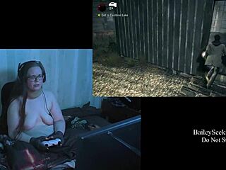 Watch naked brunette play Alan Wake part 10