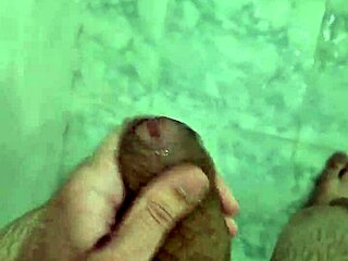 Cute Brazilian Amateur Cums in Shower for Neighbors