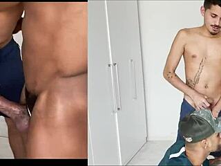 Brazilian Twink with Black Friend in Amateur Scene