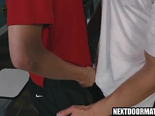 hey cutie, wanna see us play tennis then screw hard with monster cocks?