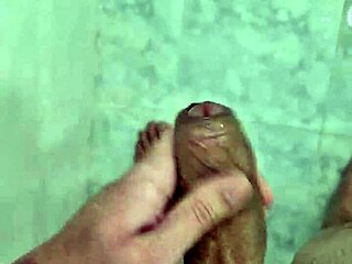 Cute Brazilian Amateur Cums in Shower for Neighbors