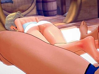 Hey, Gwen Stacy is still wet post-shower, dying to drop the towel for adult fun!