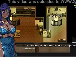 i'm playing lost lagoon harem hentai game ep 5, the sexy farmer exposes her pussy outside, it's so cute and huge