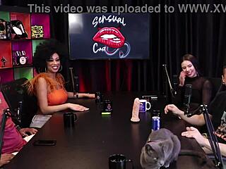 Pedro discusses playboy and santa caliente as the hot black woman gets scared by the top black guy's cock - dieny gaucha and pedro albuquerque.