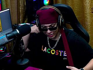 Kiara Blay enjoys studio toys in close-up, nearly inserting into her pussy during outdoor podcast interview in sheer red.