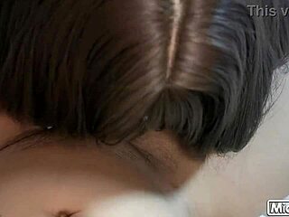 Thai Student Sucks Big Cock, Rides It, Gets Cum In Skirt!