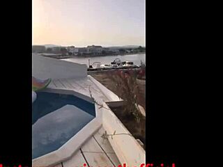 Teasing Blonde Teen on Spring Break Showing Off Bikini Curves