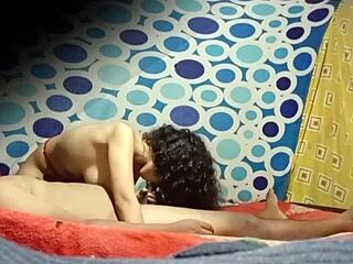 Hidden Cam Catches Sexy Colombian Nurse Alexia with Monster Cock