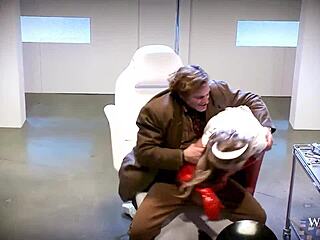 Whornyfilms hosts a kinky gay parody orgy with hot babes in latex.