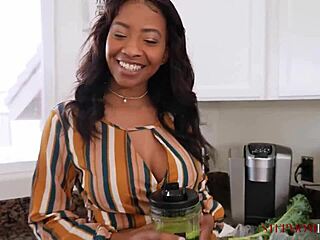 The stepmom says, 'Bend over for some healthy doggystyle!'