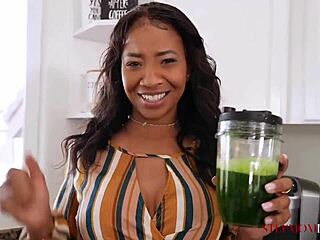 The stepmom says, 'Bend over for some healthy doggystyle!'