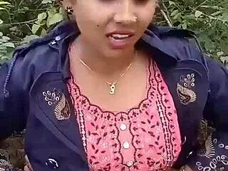 जंगल में मंगल, उह, उसकी चूत लाल हो गई स्टेपसिस को चोदते हुए