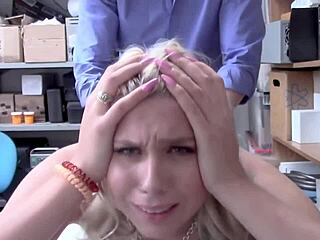 Emily Right Bent Over by Muscular Investigator's Big Cock