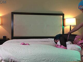 oh man, watchin this ts gettin pounded doggystyle… chastity ain’t stoppin nothin! my bad, typo lol