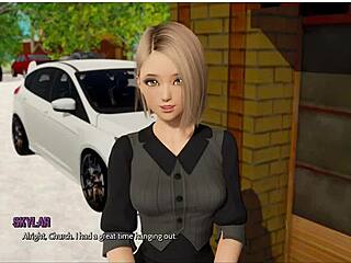 in ripples part 5, the brunette's lingerie gets ripped off