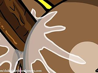 Big Booty Black BBW Takes Huge Cock Up Her Ass