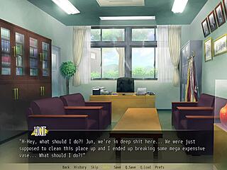 does jun the babe give her virginity in this hentai game?