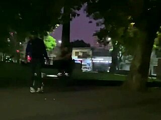 Argentinian teen 18+ gets naked on the street and in friends' house