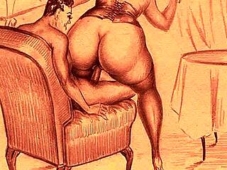 Secret vintage life in retro anime