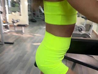 Trainer offers new moves and bangs Katty in gym! 💪