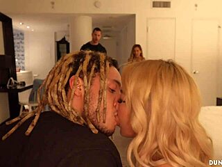 Unexpected lesbian group encounter with huge cocks and deepthroats 😏