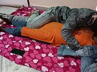 hightechplace update - sexy lesbian brunettes get wild in bedroom anal play! 😍