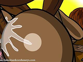 Big Booty Black BBW Takes Huge Cock Up Her Ass