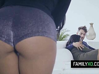 Lucky stud fucks busty latina girlfriend and her stepsister sheyla kayla